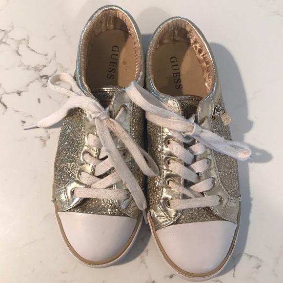 Guess Shoes - ⚡️⚡️GUESS GOLD GLITTER SNEAKERS ⚡️⚡️
